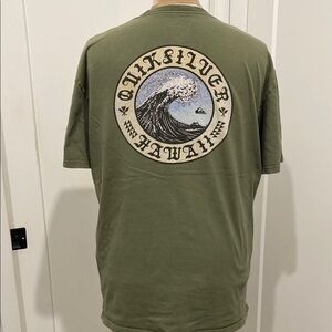 Quicksilver Crew Neck Tshirt Hawaii Surf Graphics Union Jack Edition |Size XL